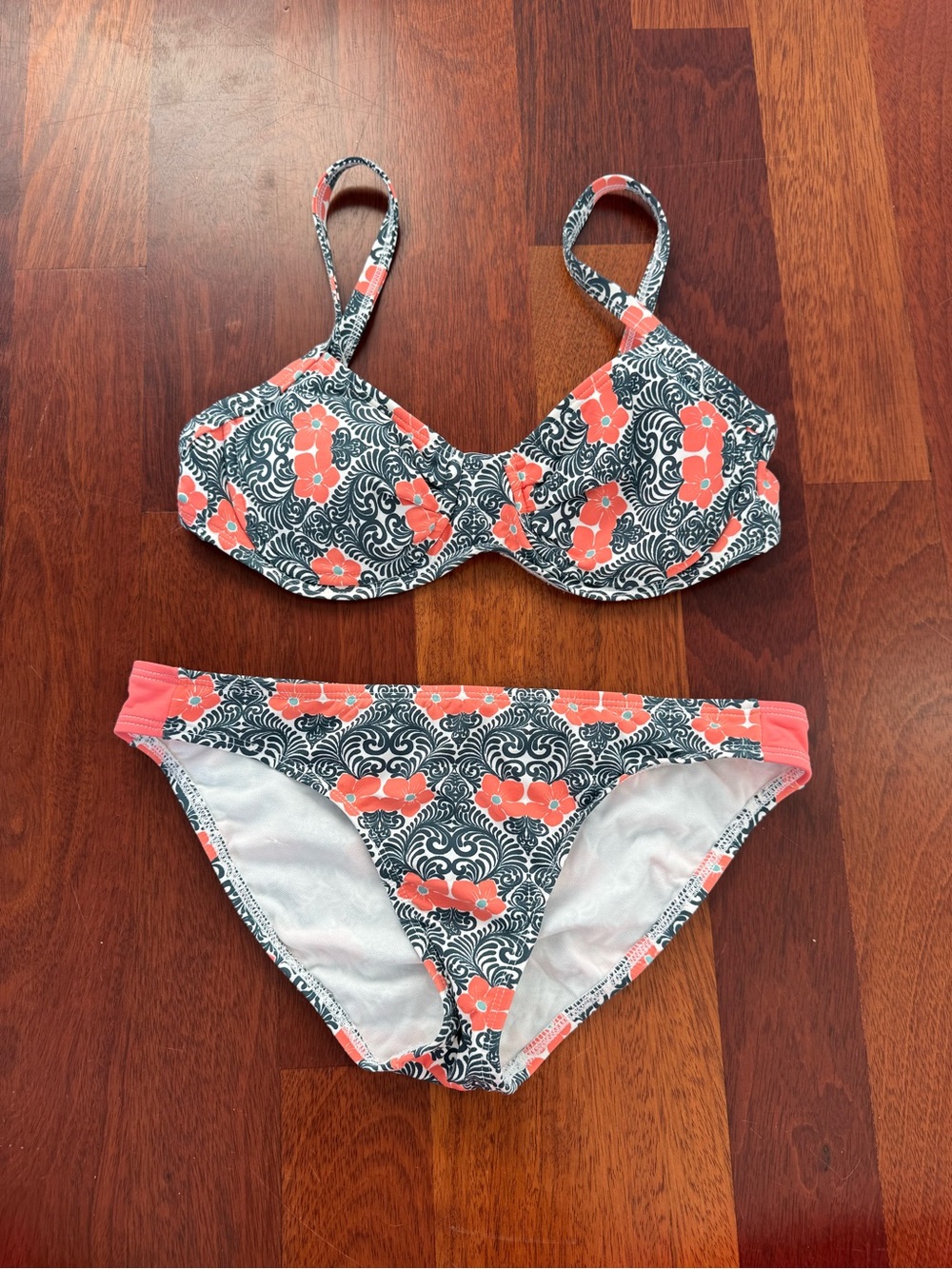 Carve Designs Coral Floral Print Bikini Top and Bottom